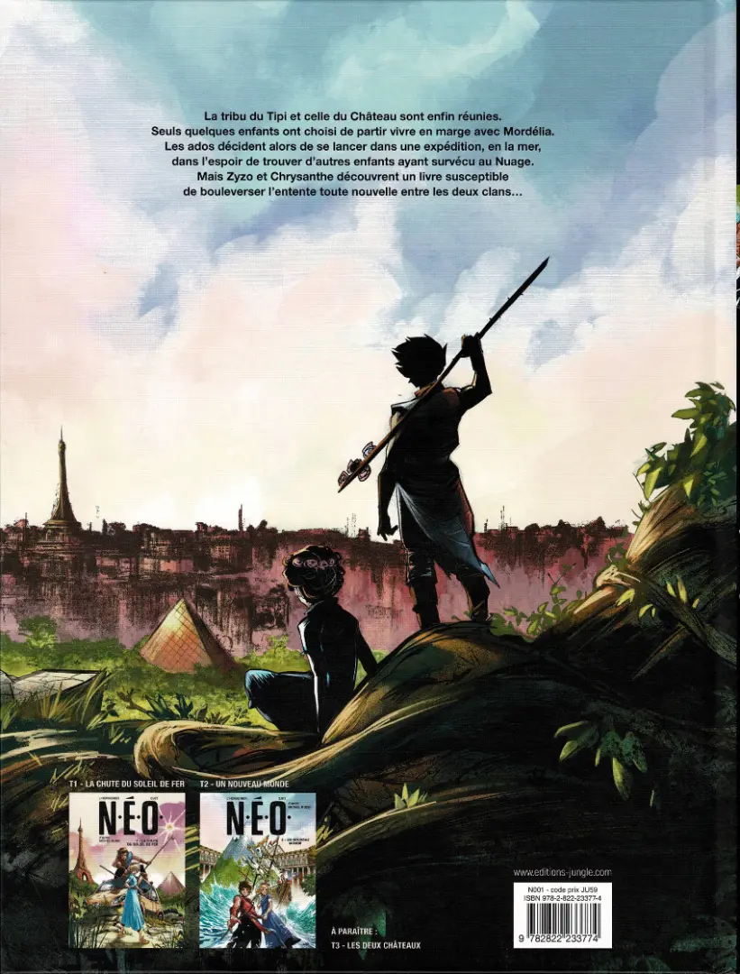 Verso de l'album N.E.O. 2 Un nouveau monde