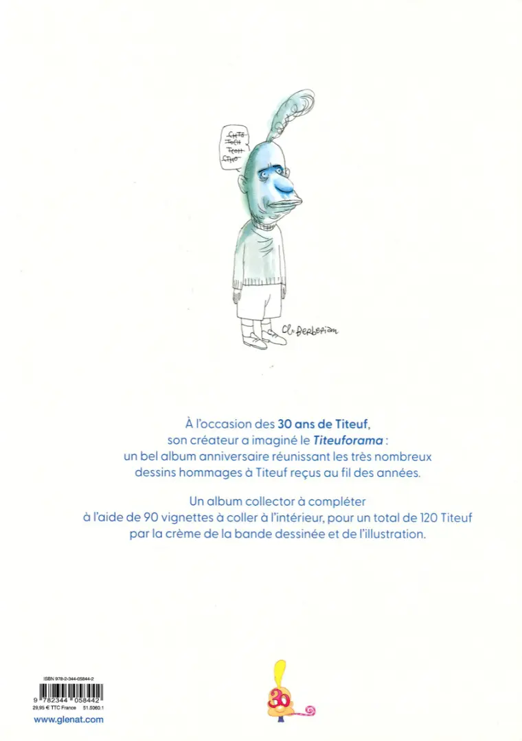 Verso de l'album Titeuf Titeuforama : 120 variations de Titeuf
