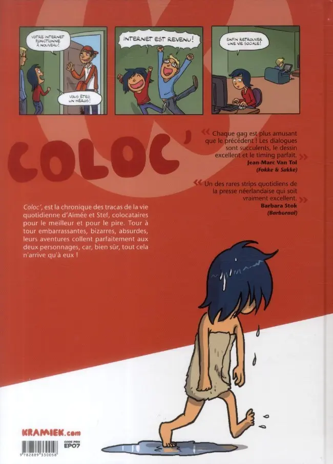 Verso de l'album Coloc' Tome 1 Au fil des mauvais jours