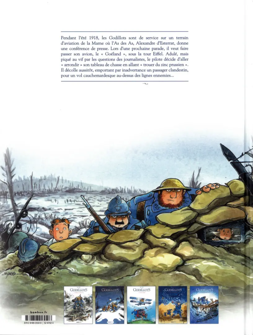 Verso de l'album Les Godillots Tome 3 Le Vol du Goéland
