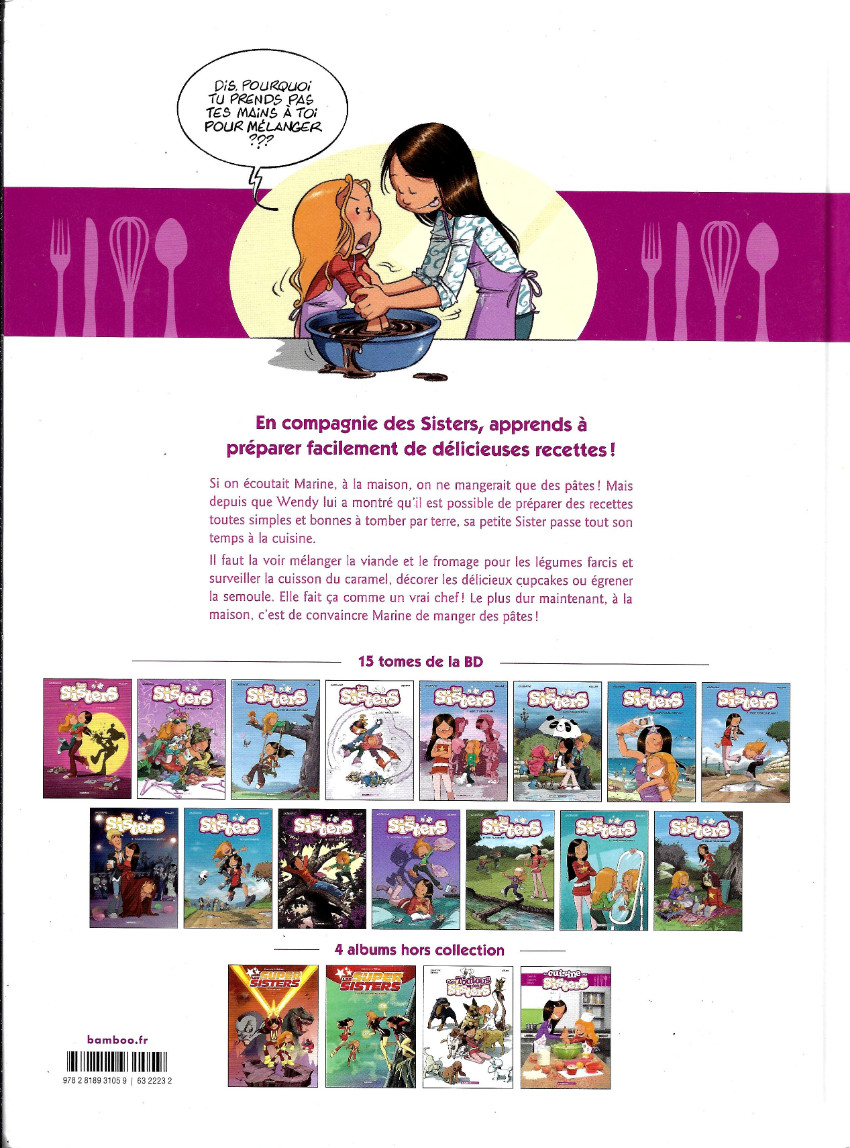 Verso de l'album Les Sisters La cuisine des sisters