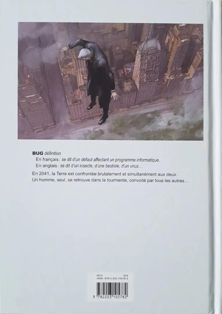 Verso de l'album Bug Livre 1