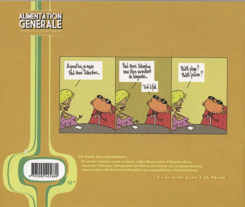 Verso de l'album Talk Show