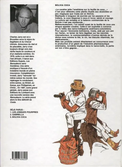 Verso de l'album Costa Tome 3 Bolivia Coca