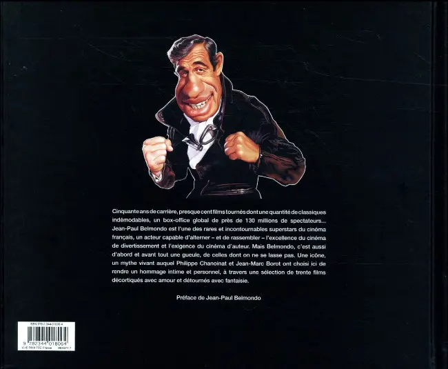 Verso de l'album Les tribulations de Belmondo