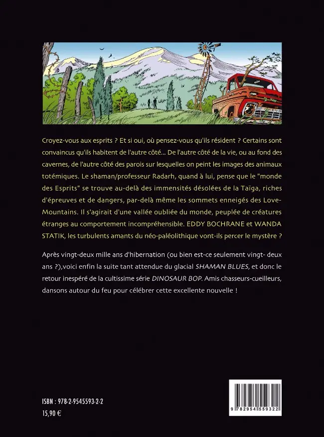 Verso de l'album Dinosaur Bop Tome 5 Notre Dame de la Taïga
