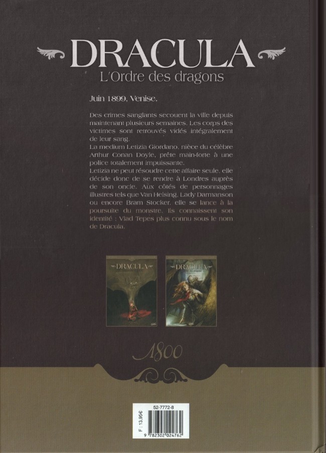 Verso de l'album Dracula - L'Ordre des dragons Tome 2 Cauchemar Chtonien