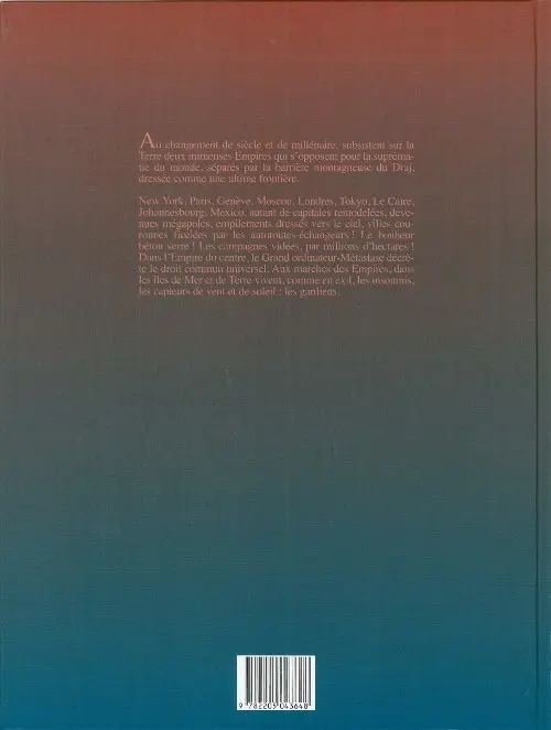 Verso de l'album Extrême frontière