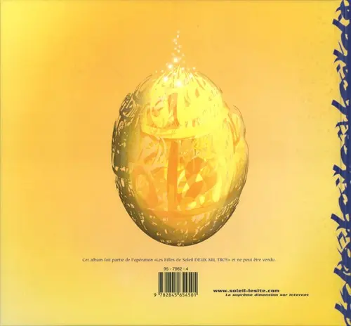 Verso de l'album Les Filles de Soleil N° 7