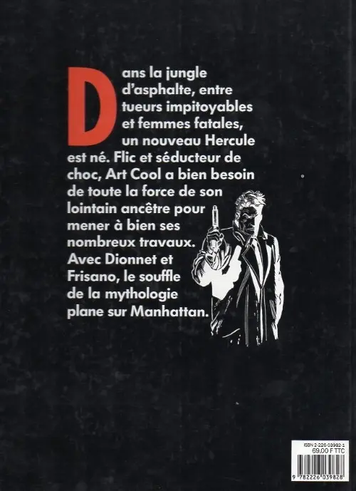 Verso de l'album Les 12 travaux d'Art Cool Le Minotaure de Manhattan
