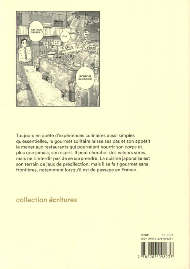 Verso de l'album Le Gourmet Solitaire Tome 2 Les Rêveries d'un gourmet solitaire