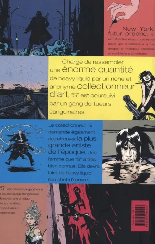 Verso de l'album Heavy Liquid