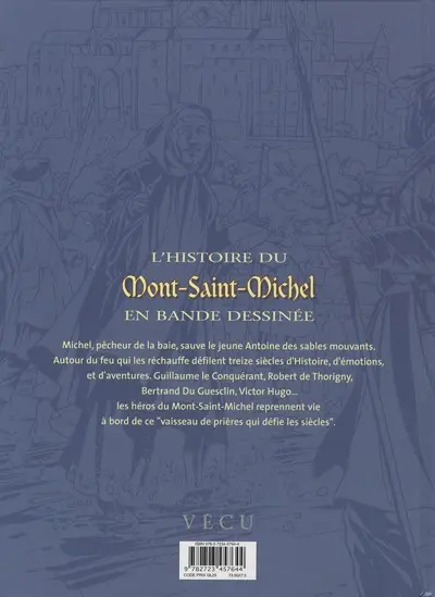 Verso de l'album L'Histoire du Mont-Saint-Michel