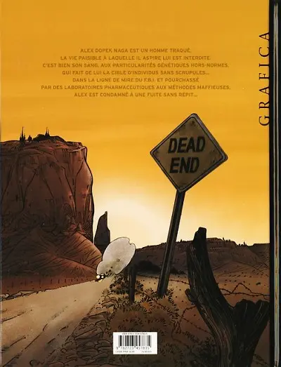 Verso de l'album A.D.N. Tome 4 Désert rouge