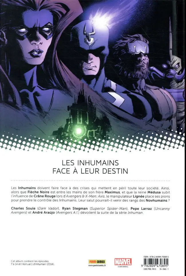 Verso de l'album Inhuman Tome 2 L'héritage