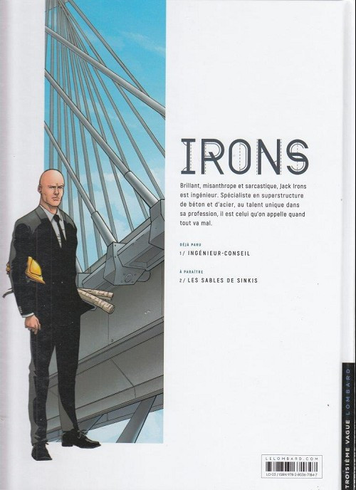 Verso de l'album Irons Tome 1 Ingénieur-conseil