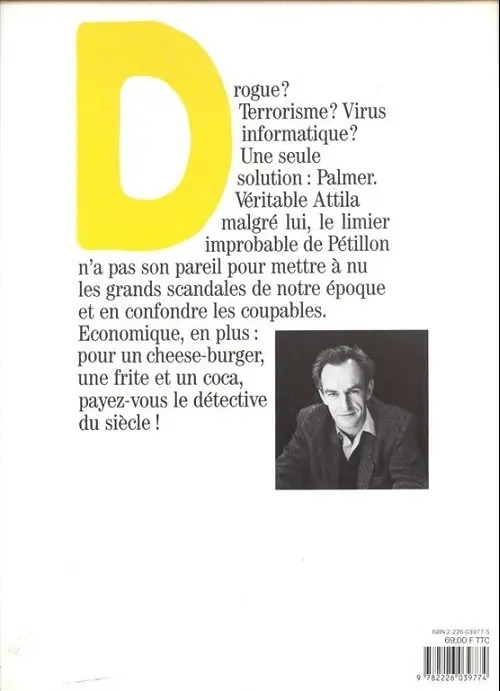 Verso de l'album Jack Palmer Tome 9 Narco Dollars