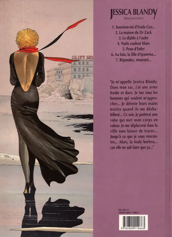 Verso de l'album Jessica Blandy Tome 7 Répondez, mourant...