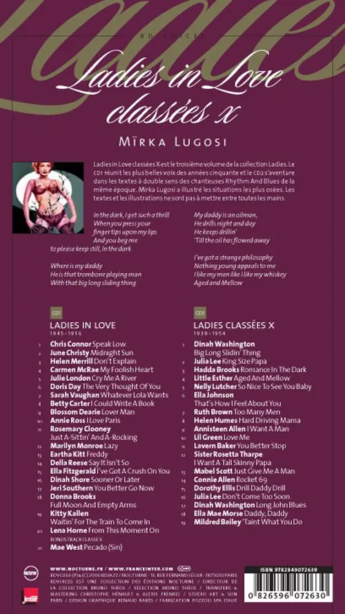 Verso de l'album Ladies Tome 3 Ladies in Love classées X
