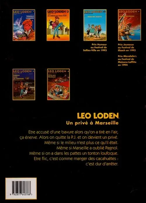 Verso de l'album Léo Loden Tome 7 Propergol sur le Capitole