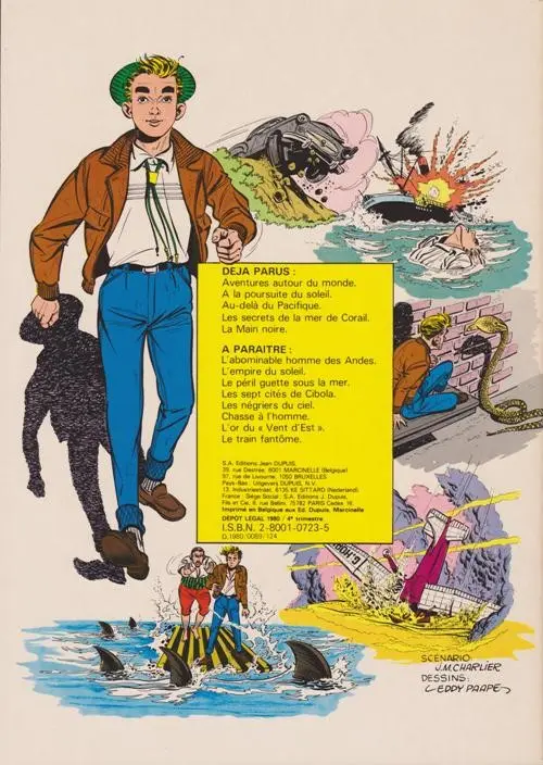 Verso de l'album Marc Dacier Couleurs Tome 5 La Main Noire