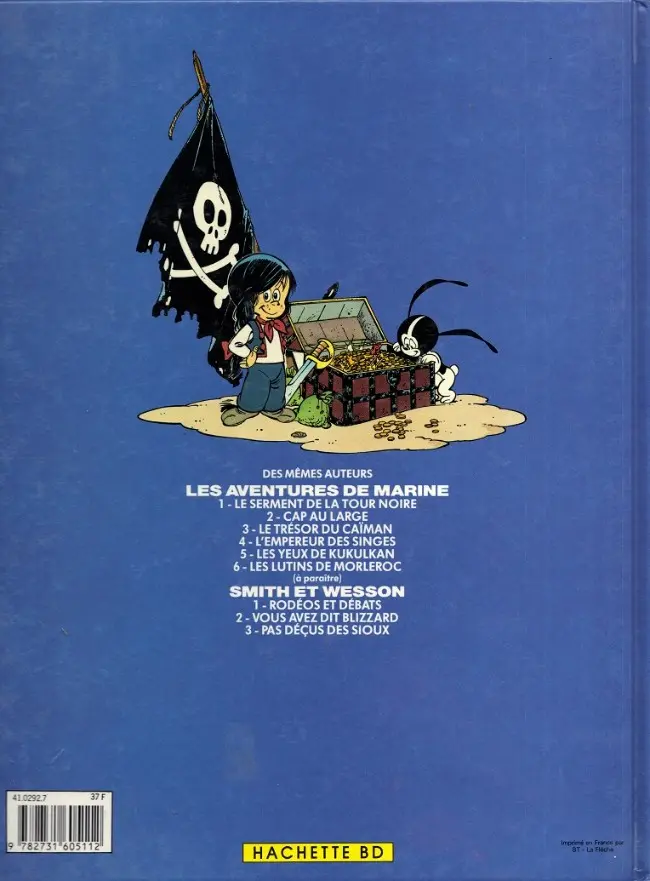Verso de l'album Marine Tome 5 Les Yeux de Kukulkan