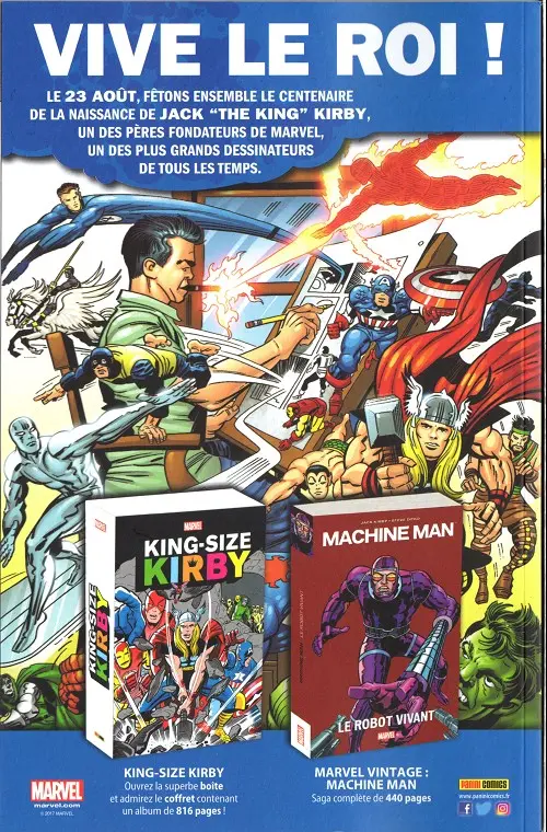 Verso de l'album Marvel Universe Tome 1 Le Retour de Thanos