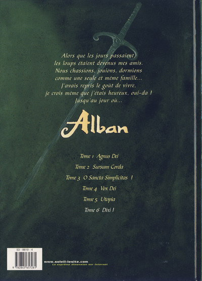 Verso de l'album Alban Tome 6 Dixi !