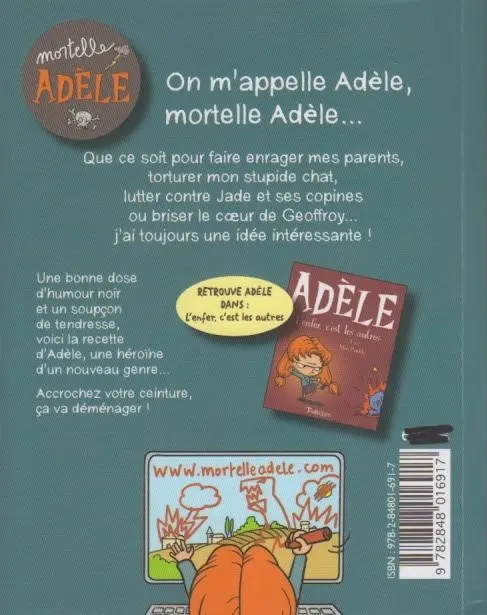 Verso de l'album Mortelle Adèle Tome 1 Tout ça finira mal