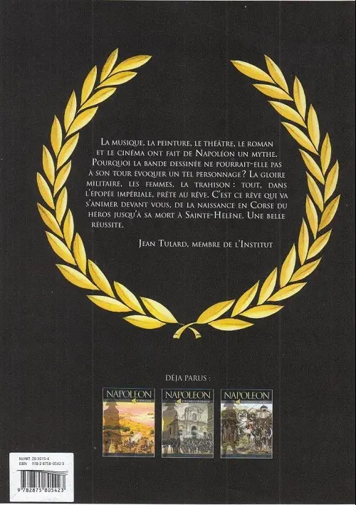 Verso de l'album Napoléon Tome 4 La paix de Campoformio