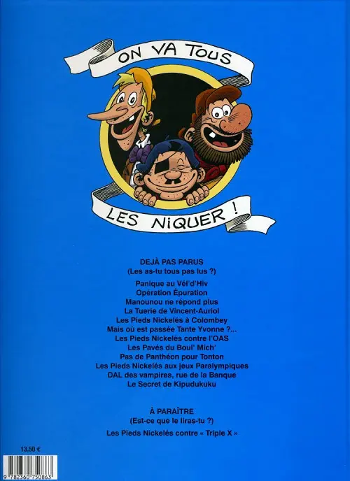 Verso de l'album Les zépatantes zaventures des Pieds Nickelés Tome 1 Ensemble tout est possible !