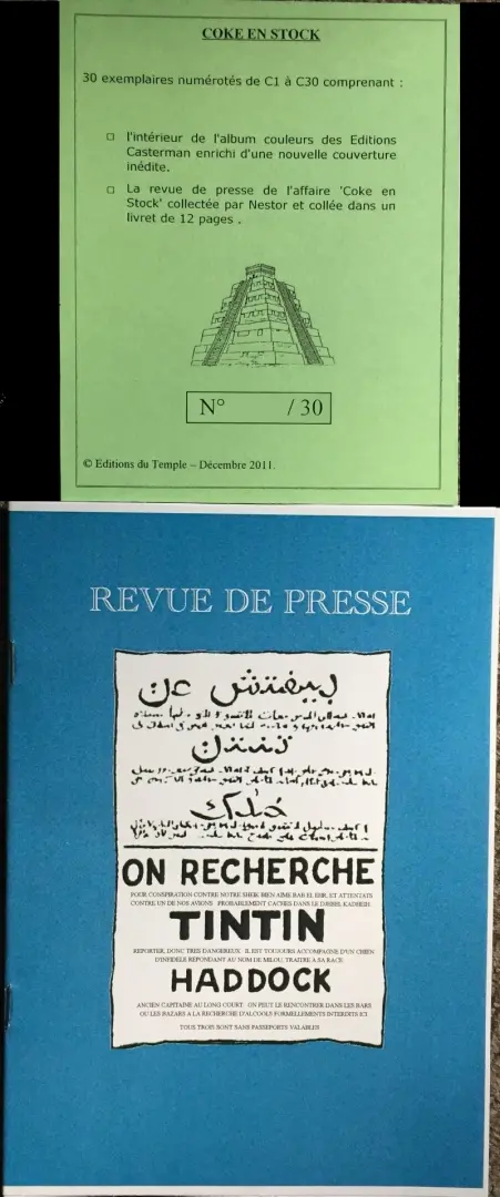 Autre de l'album Tintin Coke en stock