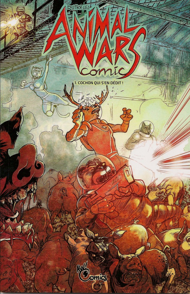 Couverture de l'album Animal Wars Tome 1 Cochon qui s'en dédit!