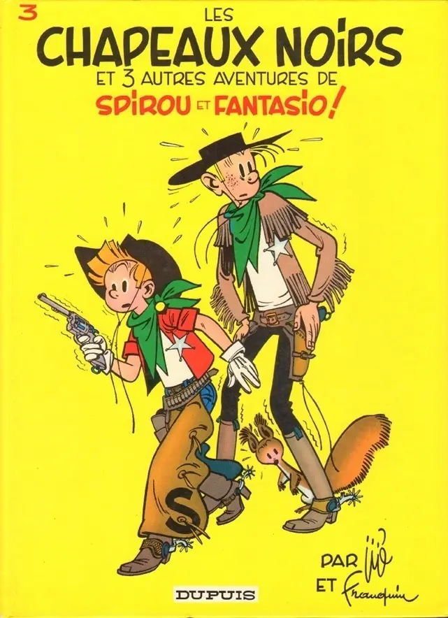 Couverture de l'album Spirou et Fantasio Tome 3 Les chapeaux noirs