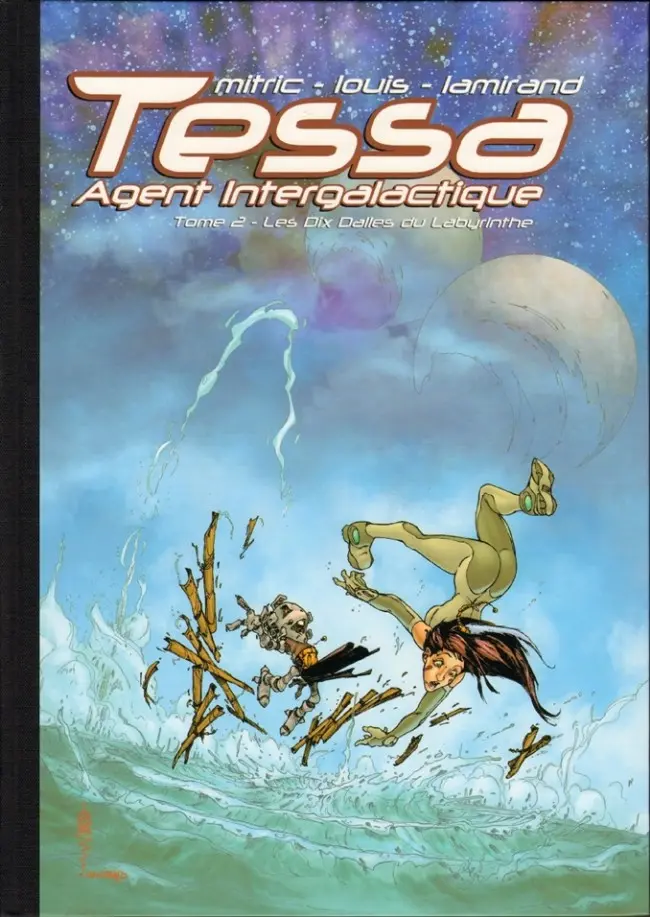Couverture de l'album Tessa agent intergalactique Tome 2 Les Dix Dalles du Labyrinthe