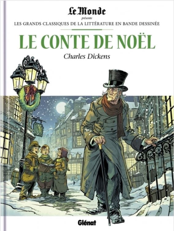 Couverture de l'album Les Grands Classiques de la littérature en bande dessinée Tome 24 Le conte de Noël