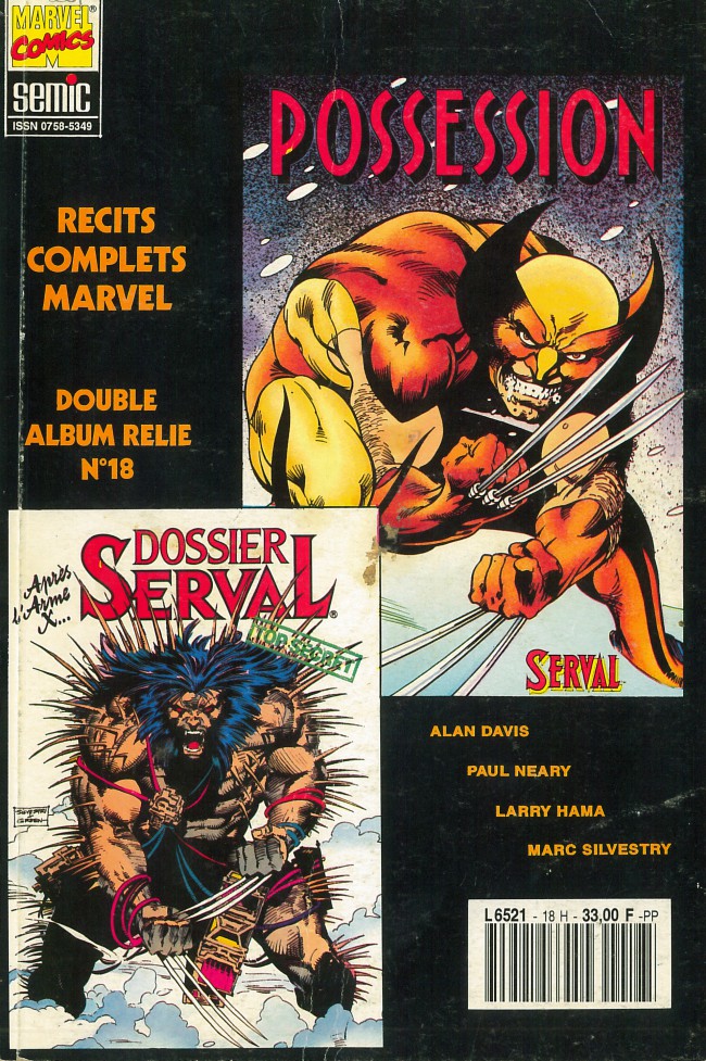 Couverture de l'album Récits Complets Marvel Album N° 18