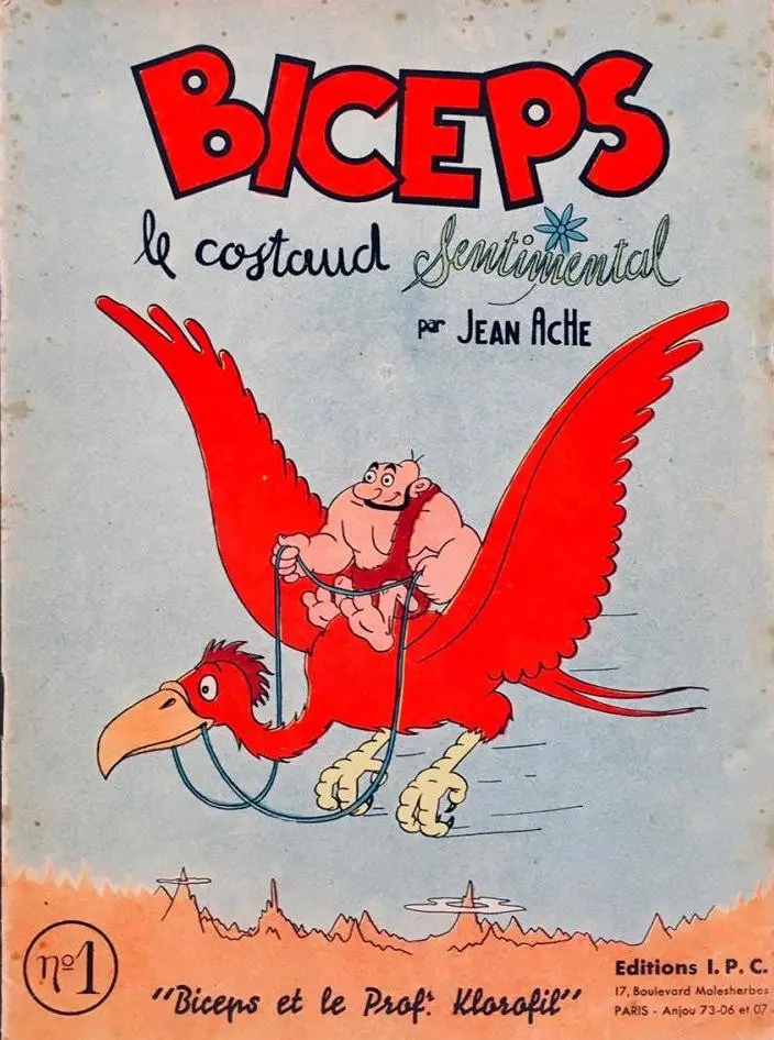 Couverture de l'album Biceps, le costaud sentimental N° 1 Biceps et le Professeur Klorofil