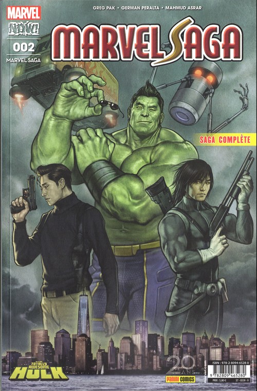Couverture de l'album Marvel Saga Tome 2 Hulk : Pépins dans la grosse pomme