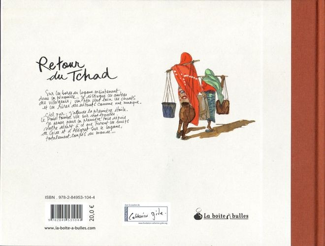 Verso de l'album Retour du Tchad Expédition sur les traces d'André Gide