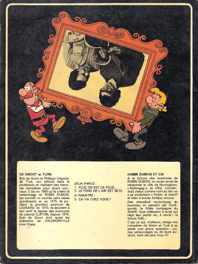 Verso de l'album Robin Dubois Tome 1 Plus on est de fous...
