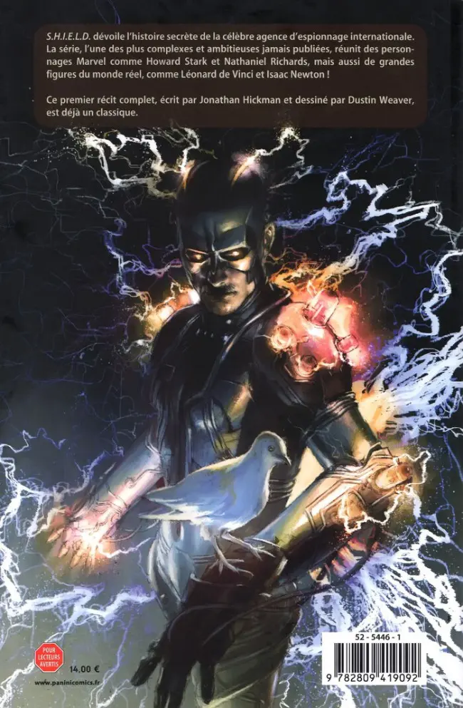 Verso de l'album S.H.I.E.L.D. Tome 1 La Confrérie du bouclier