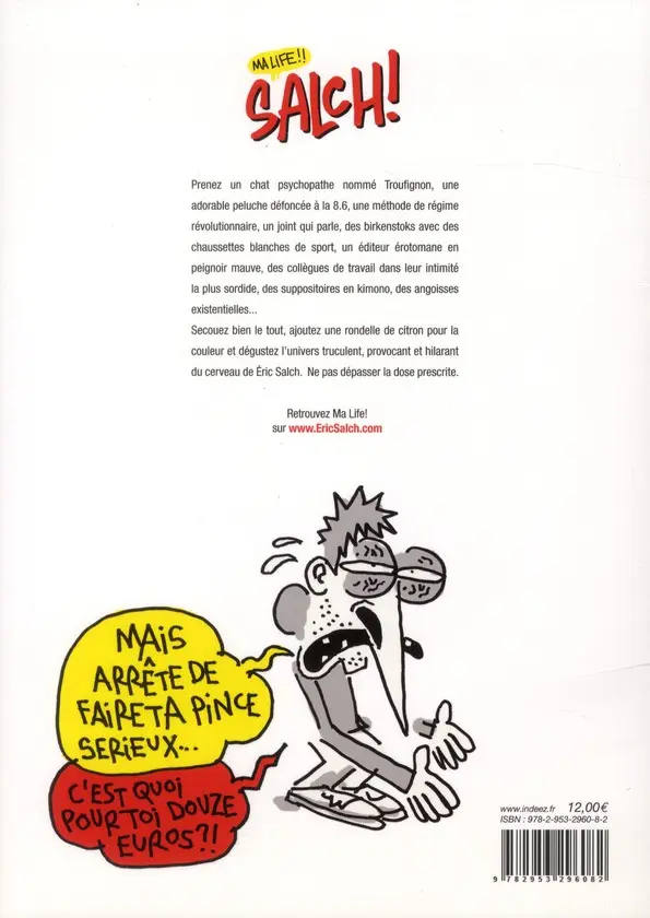 Verso de l'album Ma life Salch !
