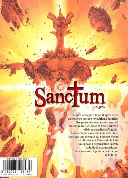 Verso de l'album Sanctum - Raqiya 3