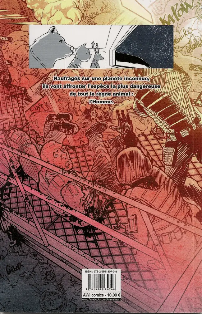 Verso de l'album Animal Wars Tome 1 Cochon qui s'en dédit!