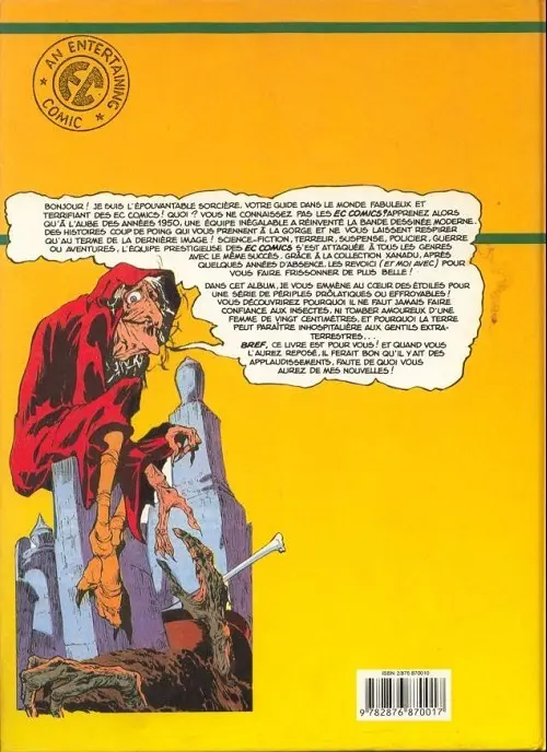 Verso de l'album Science fiction Weird Fantasy