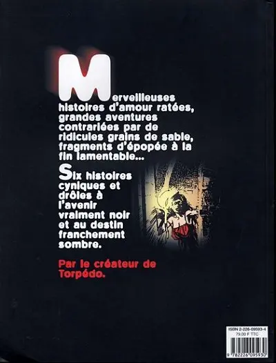Verso de l'album Sombres destins