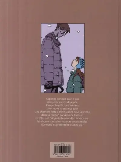 Verso de l'album Appoline Disparue il y a 8 ans