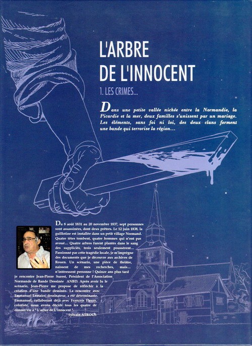 Verso de l'album L'Arbre de l'innocent Tome 1 Les crimes...
