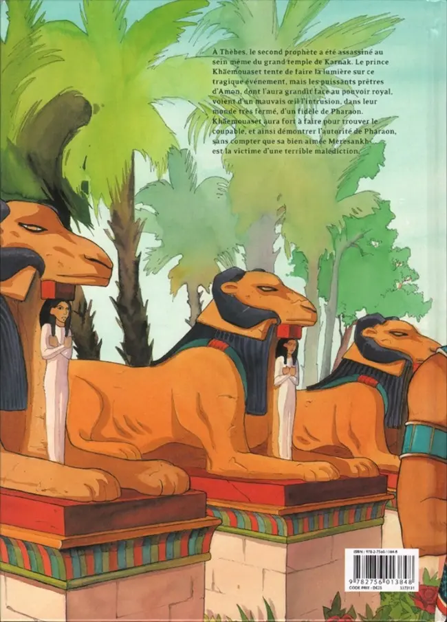 Verso de l'album Sur les terres d'Horus Tome 7 Neferhor ou la quête d'Isis